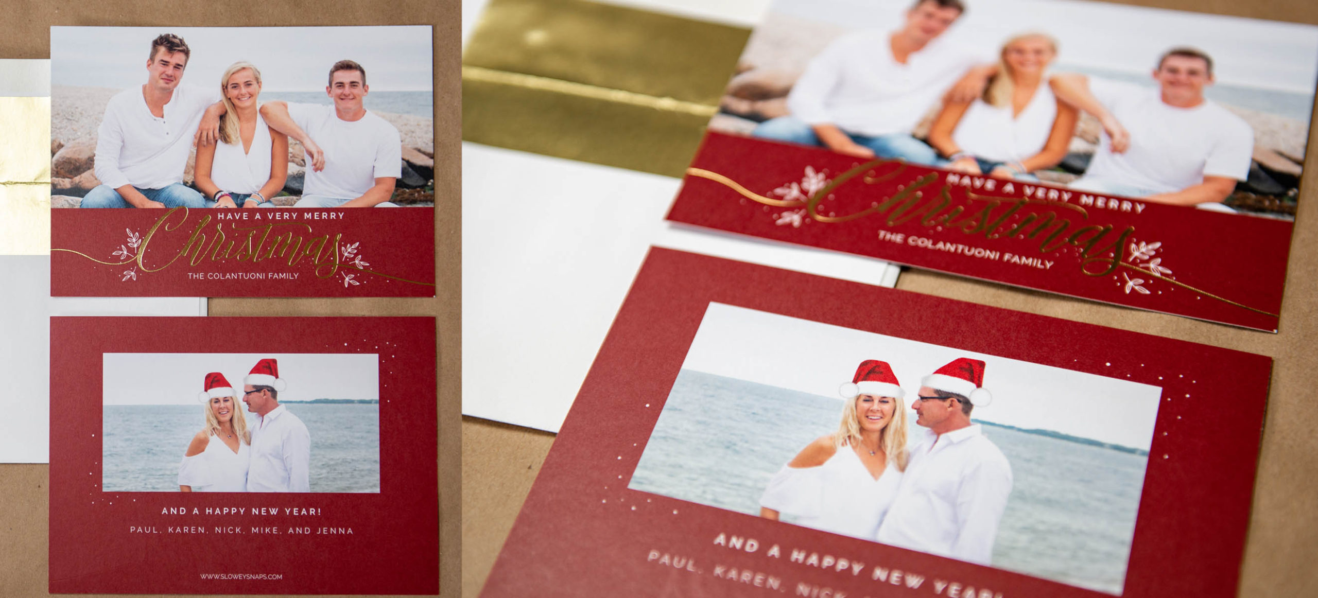 Christmas Cards for Family Photos, Available for Nashville and Massachusetts clients