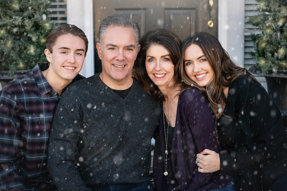 Family Photography Snowy Christmas Card